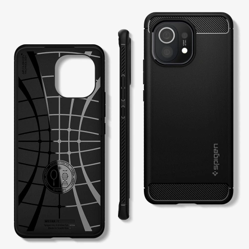 Buy Spigen Rugged Armor Xiaomi Mi 11 Matte Black - SPN1492BLK - {ean13} - Home Screen Store Europe