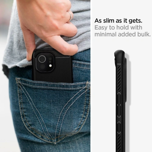 Buy Spigen Rugged Armor Xiaomi Mi 11 Matte Black - SPN1492BLK - {ean13} - Home Screen Store Europe