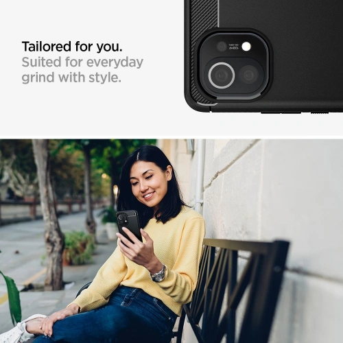 Buy Spigen Rugged Armor Xiaomi Mi 11 Matte Black - SPN1492BLK - {ean13} - Home Screen Store Europe