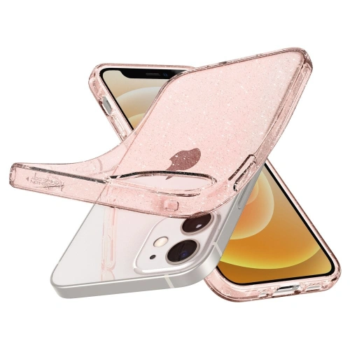 Kup Spigen Apple Case Flüssigkristall iPhone 12 mini Glitter Rose - SPN1494ROS - {ean13} - Sklep Home Screen