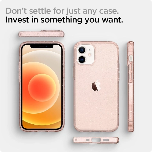 Buy Spigen Liquid Crystal Apple iPhone 12 mini Glitter Rose - SPN1494ROS - {ean13} - Home Screen Store Europe