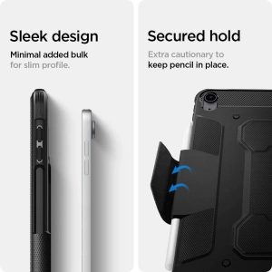 Kup Etui Spigen Rugged Armor Pro Apple iPad Air 10.9 2020/2022 (4. i 5. generacji) / iPad Air 11 2024 (6. generacji) Black - SPN1495BLK - {ean13} - Sklep Home Screen