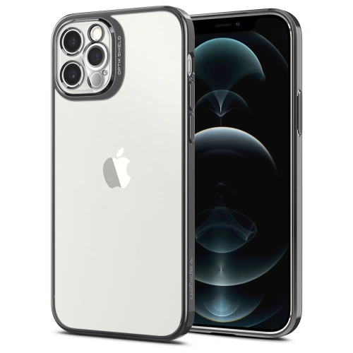 Kup Spigen Apple Tasche Optik Crystal iPhone 12 Pro Chrom Grau - SPN1499CHRGRY - {ean13} - Sklep Home Screen