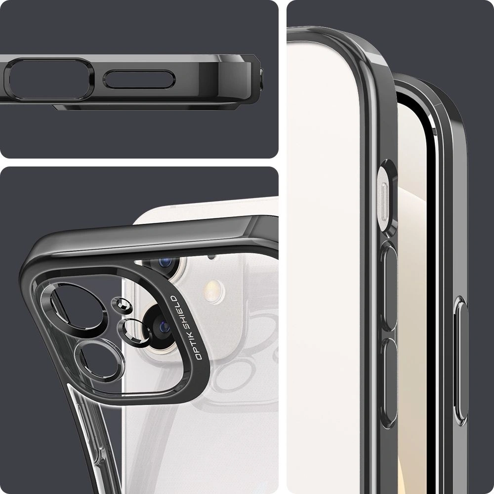 Etui Spigen Optik Crystal Apple iPhone 12 Chrome Grey
