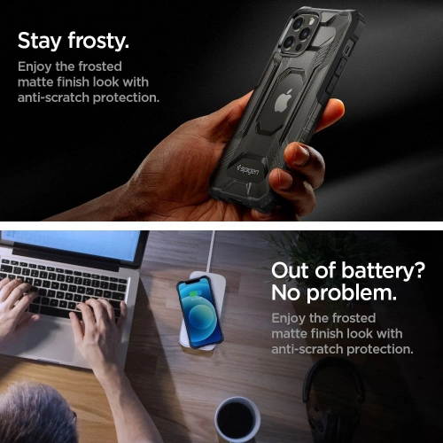 Kup Etui Spigen Nitro Force Apple iPhone 12/12 Pro Matt Fekete - SPN1507BLK - {ean13} - Sklep Home Screen