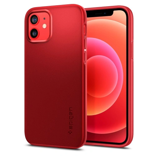 Kup Etui Spigen Thin Fit Apple iPhone 12/12 Pro Piros - SPN1508RED - {ean13} - Sklep Home Screen