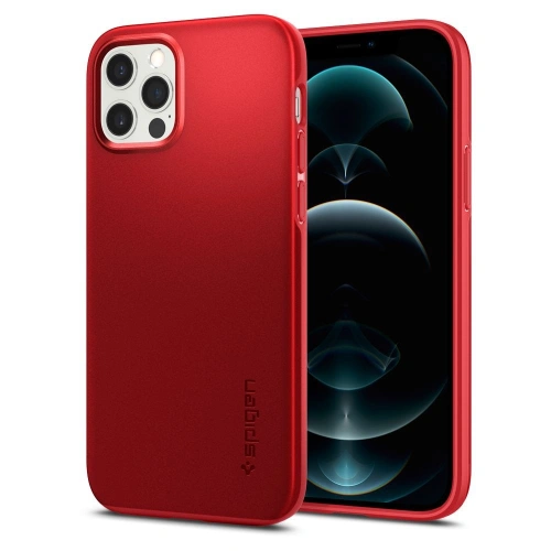 Kup Etui Spigen Thin Fit Apple iPhone 12/12 Pro Piros - SPN1508RED - {ean13} - Sklep Home Screen