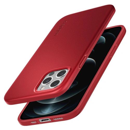 Kup Etui Spigen Thin Fit Apple iPhone 12/12 Pro Piros - SPN1508RED - {ean13} - Sklep Home Screen