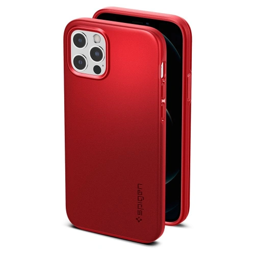 Kup Etui Spigen Thin Fit Apple iPhone 12/12 Pro Piros - SPN1508RED - {ean13} - Sklep Home Screen