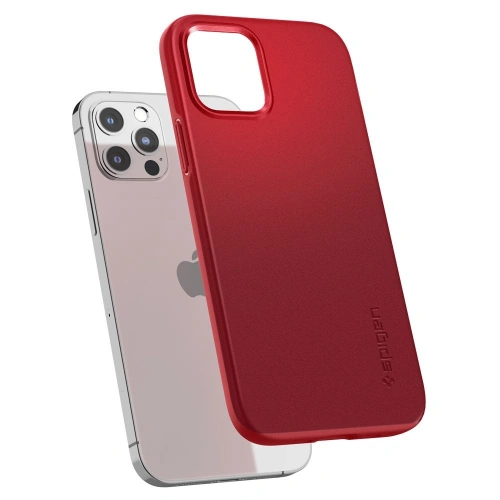 Kup Etui Spigen Thin Fit Apple iPhone 12/12 Pro Piros - SPN1508RED - {ean13} - Sklep Home Screen