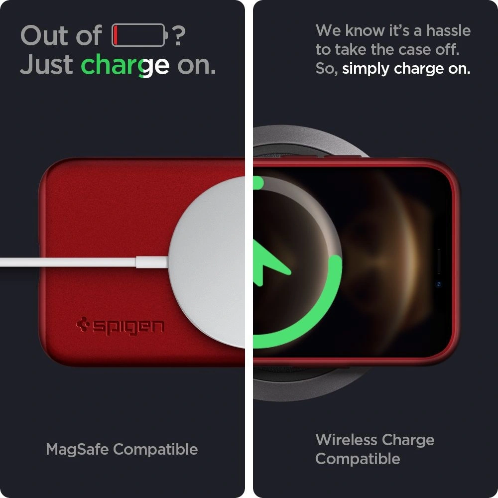 Etui Spigen Thin Fit Apple iPhone 12/12 Pro Red