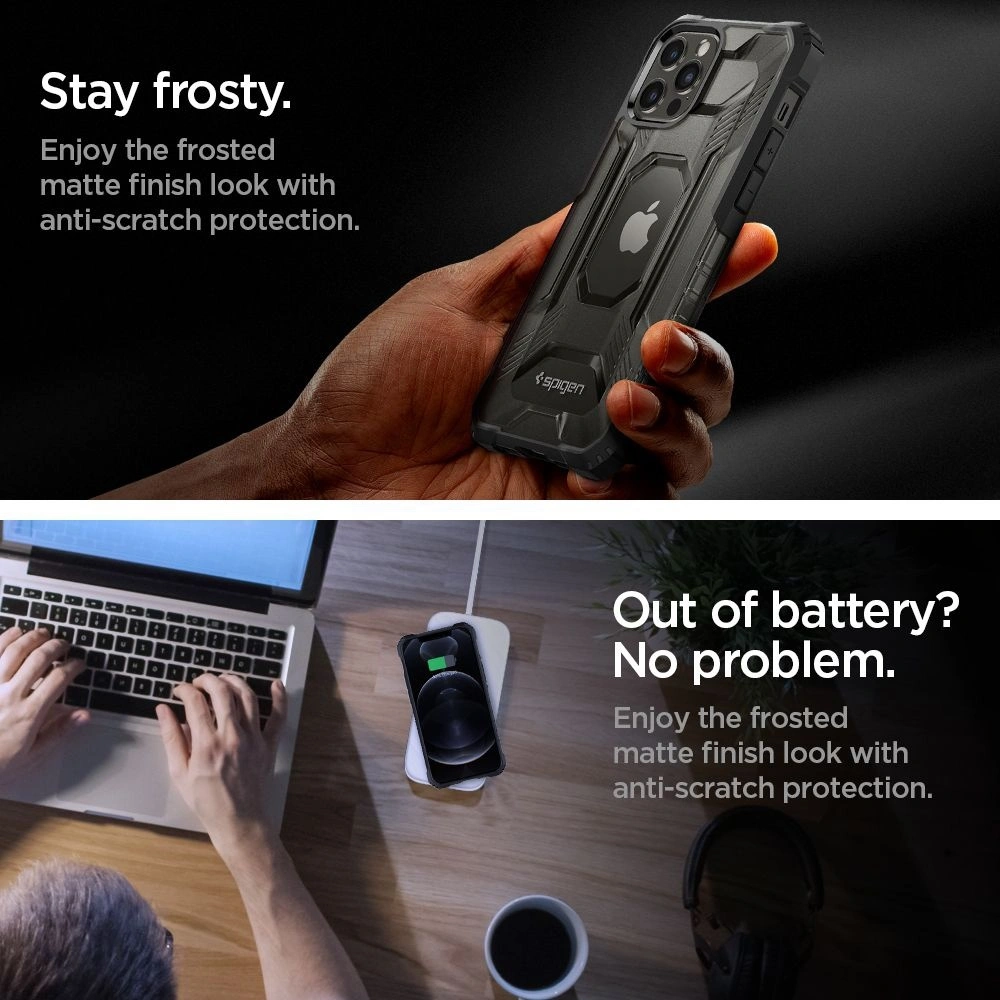 Etui Spigen Nitro Force Apple iPhone 12 Pro Max Matte Black