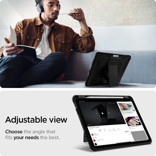 Kup Etui Spigen Tough Armor Pro Apple iPad Air 10.9 2020/2022 (4. i 5. generacji) / iPad Air 11 2024 (6. generacji) Black - SPN1510BLK - {ean13} - Sklep Home Screen