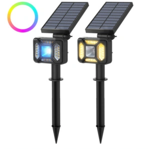 External Blitzwolf LED solar lamp BW-OLT5 with dusk sensor, 1800mAh, RGB