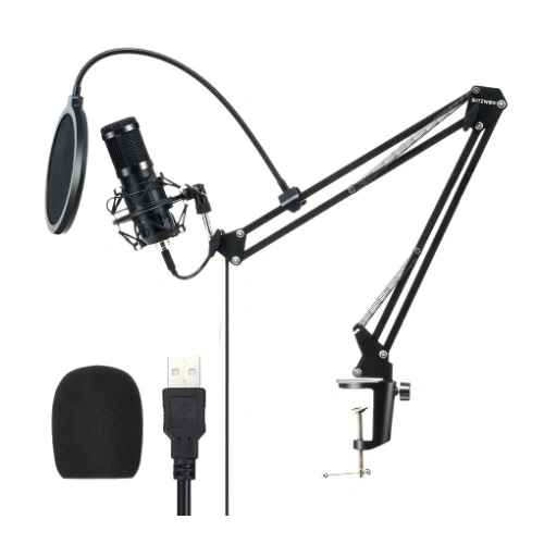 Kup Mikrofon de studio / capacitiv USB BlitzWolf BW-CM2, suport, filtru pop - BLZ330 - {ean13} - Sklep Home Screen