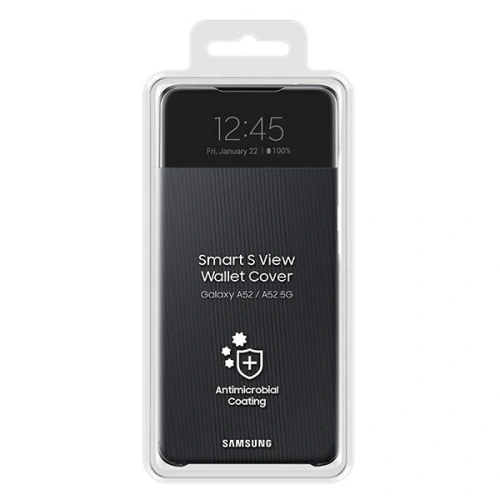 Kup Etui Samsung Galaxy A52/A52s EF-EA525PB černý/black S View Wallet Cover - SMG388BLK - {ean13} - Sklep Home Screen