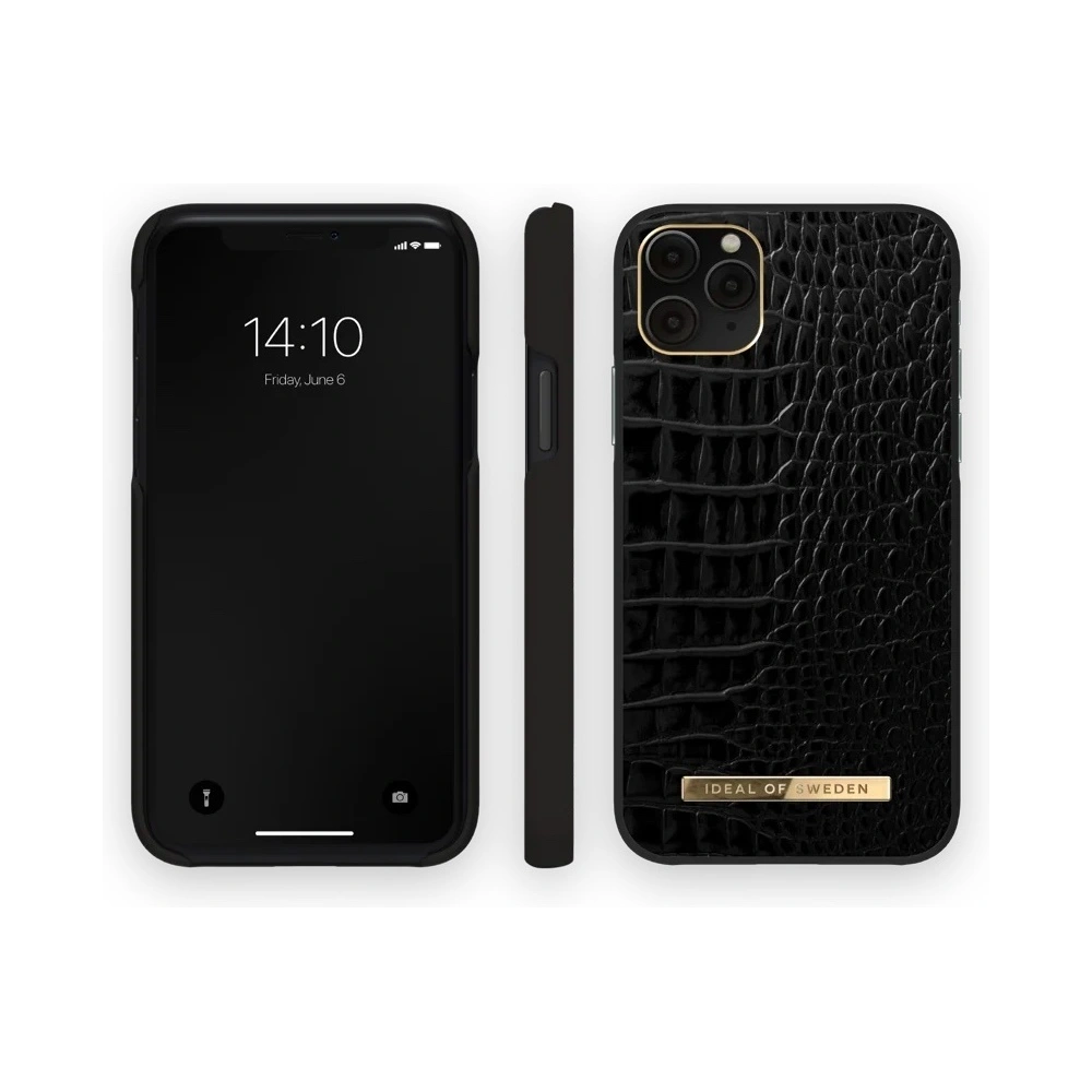 Etui iDeal of Sweden Atelier Apple iPhone 11 (Neo Noir Croco)