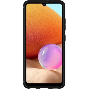 Spigen Samsung Gehäuse Rugged Armor Galaxy A32 LTE Mattschwarz