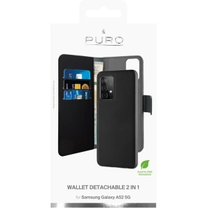 Kup Etui PURO Wallet Detachable 2w1 Samsung Galaxy A52/A52s (černý) - PUR402BLK - {ean13} - Sklep Home Screen