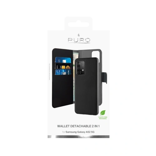 Kup Samsung PURO Geldbörse Abnehmbare 2-in-1 Tasche Galaxy A52/A52s (schwarz) - PUR402BLK - {ean13} - Sklep Home Screen