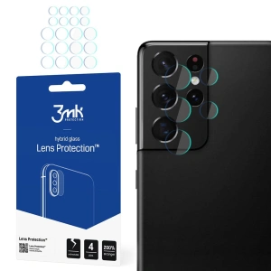 Kup Szkło hybrydowe na obiektyw aparatu 3MK Lens Protection Samsung Galaxy S21 Ultra [4 PACK] - 3MK1466 - {ean13} - Sklep Home Screen