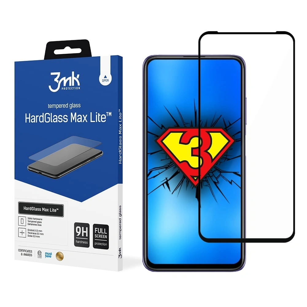 Szkło hartowane 3MK HardGlass Max Lite Redmi Note 9T 5G czarne