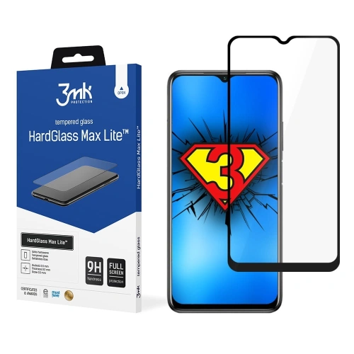 Kup Sticlă securizată 3MK HardGlass Max Lite Pocophone M3 neagră - 3MK1461 - {ean13} - Sklep Home Screen