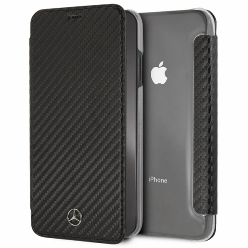 Kup Etui Mercedes MEFLBKI65CFBK Apple iPhone XS Max könyv fekete/black Dynamic - MRS002BLK - {ean13} - Sklep Home Screen