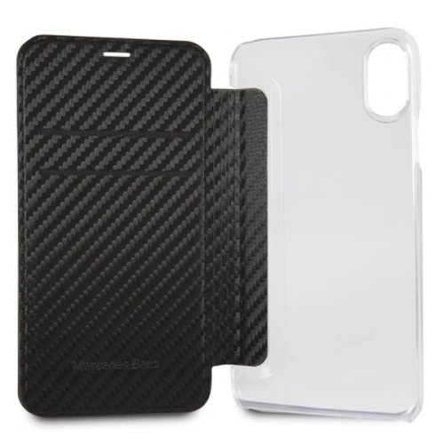 Kup Etui Mercedes MEFLBKI65CFBK Apple iPhone XS Max könyv fekete/black Dynamic - MRS002BLK - {ean13} - Sklep Home Screen