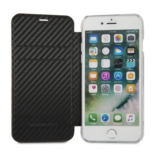 Kup Etui Mercedes MEFLBKI8CFBK Apple iPhone SE 2022/SE 2020/8/7 könyv fekete/black - MRS003BLK - {ean13} - Sklep Home Screen