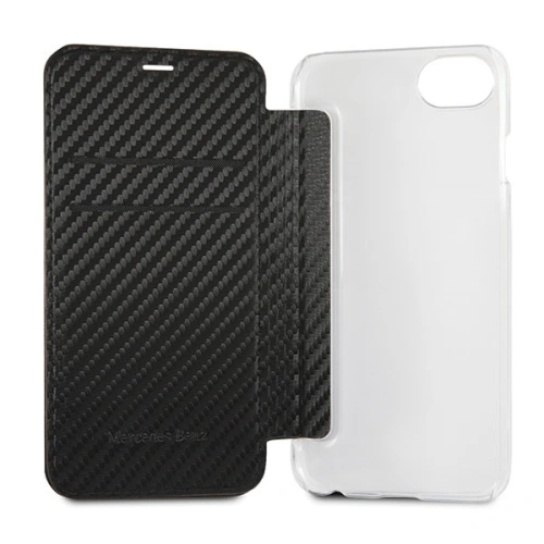 Kup Etui Mercedes MEFLBKI8CFBK Apple iPhone SE 2022/SE 2020/8/7 könyv fekete/black - MRS003BLK - {ean13} - Sklep Home Screen