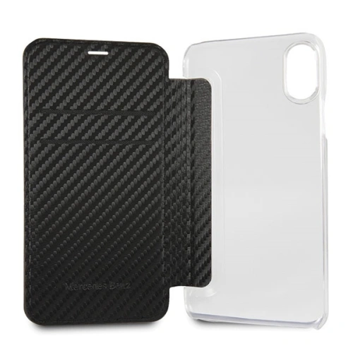 Kup Mercedes Apple Tasche MEFLBKPXCFBK iPhone X book schwarz/schwarz - MRS005BLK - {ean13} - Sklep Home Screen