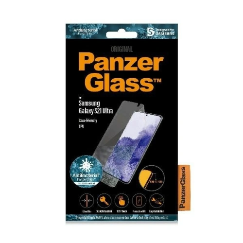 Kup Folia PanzerGlass TPU Samsung Galaxy S21 Ultra Case Friendly Antibacterial - PZG006 - {ean13} - Sklep Home Screen