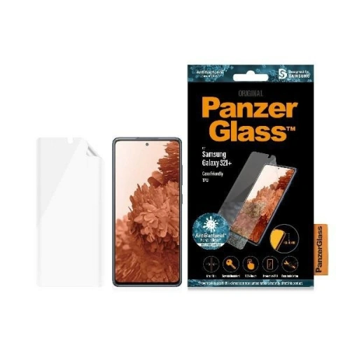 Kup PanzerGlass Samsung Film TPU Galaxy S21+ Plus Fall Freundlich Antibakteriell - PZG007 - {ean13} - Sklep Home Screen