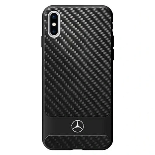 Kup Etui Mercedes MEHCPXHACABK Apple iPhone X/XS husă rigidă neagră/black Real Carbon Dynamic - MRS020BLK - {ean13} - Sklep Home Screen