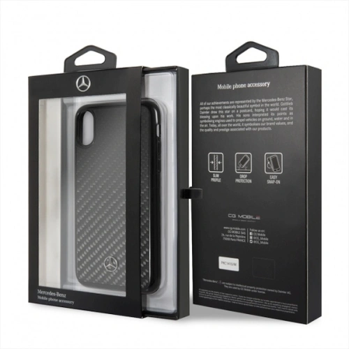 Kup Etui Mercedes MEHCPXRCABK Apple iPhone X/XS tvrdý obal černý/kevlar Dynamic - MRS021BLK - {ean13} - Sklep Home Screen