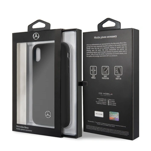 Buy Mercedes MEHCPXSILBK Apple iPhone X/XS hardcase black Silicone Line - MRS023BLK - {ean13} - Home Screen Store Europe