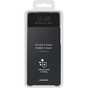 Kup Samsung Gehäuse Galaxy A72 5G EF-EA725PB schwarz/schwarz S View Wallet Cover - SMG394BLK - {ean13} - Sklep Home Screen