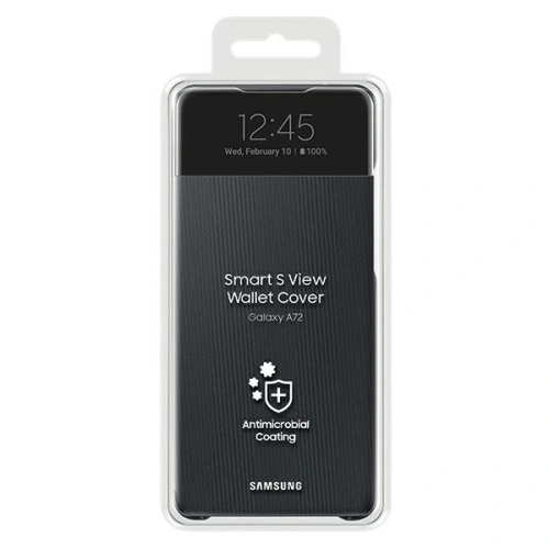 Kup Samsung Gehäuse Galaxy A72 5G EF-EA725PB schwarz/schwarz S View Wallet Cover - SMG394BLK - {ean13} - Sklep Home Screen
