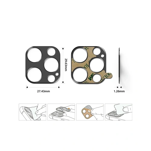 Kup Nakladă Ringke Camera Styling Apple iPhone 12 Pro Albastru - RGK1366BLU - {ean13} - Sklep Home Screen