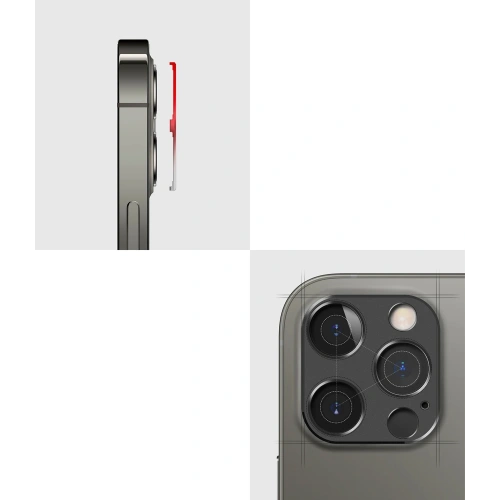 Kup Nakładka Ringke Camera Styling Apple iPhone 12 Pro Max Blue - RGK1369BLU - {ean13} - Sklep Home Screen
