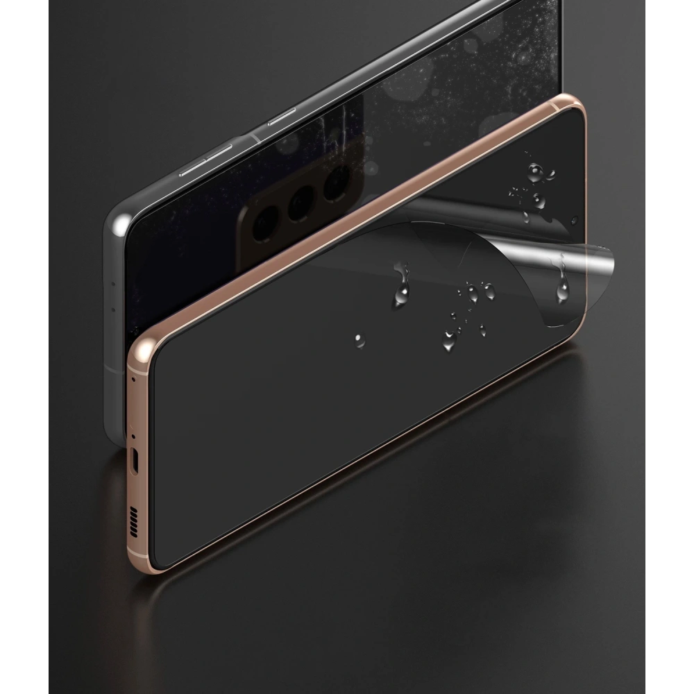 2x folia Samsung Galaxy S21 - Ringke Easy Flex - Home Screen