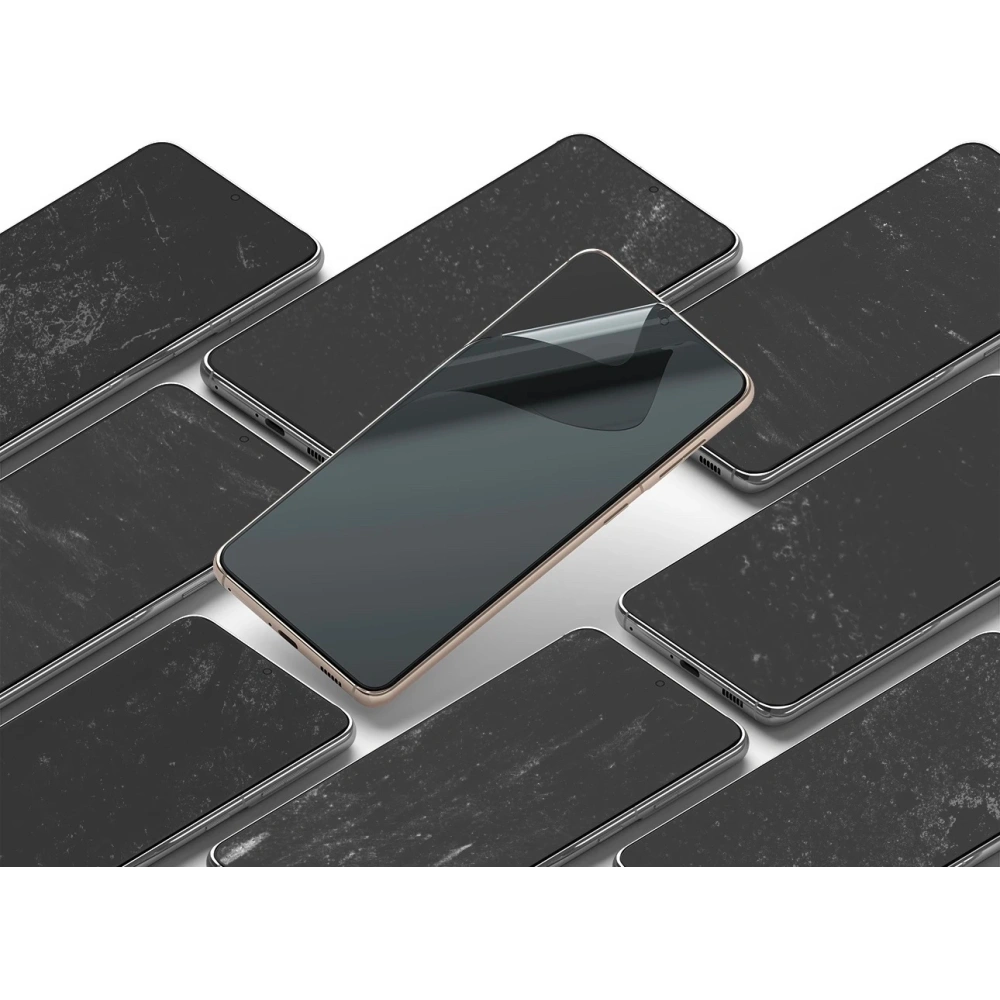 2x folia Samsung Galaxy S21 - Ringke Easy Flex - Home Screen