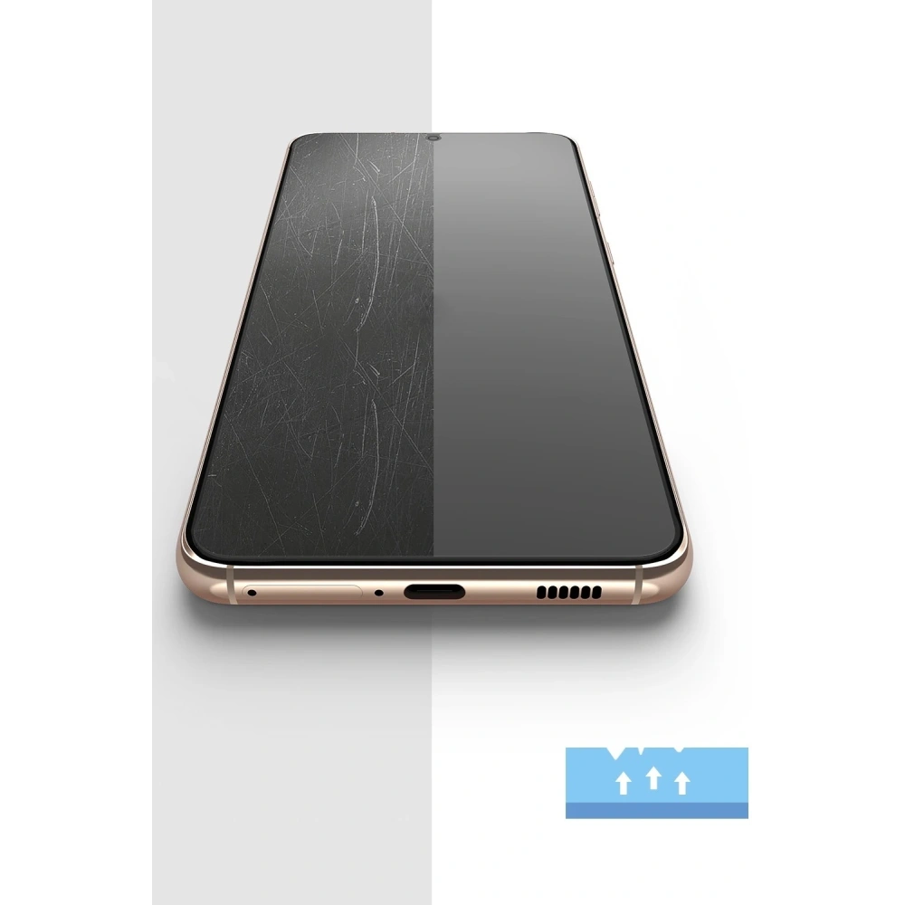 2x folia Samsung Galaxy S21 - Ringke Easy Flex - Home Screen