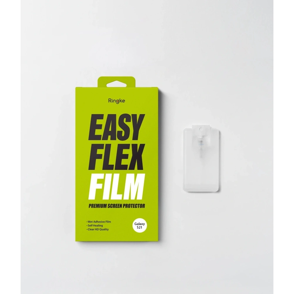 2x folia Samsung Galaxy S21 - Ringke Easy Flex - Home Screen