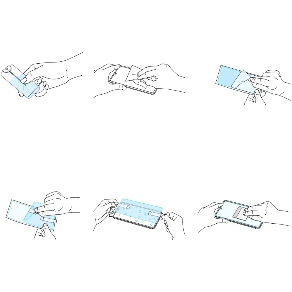 2x folia Samsung Galaxy S21 - Ringke Easy Flex - Home Screen