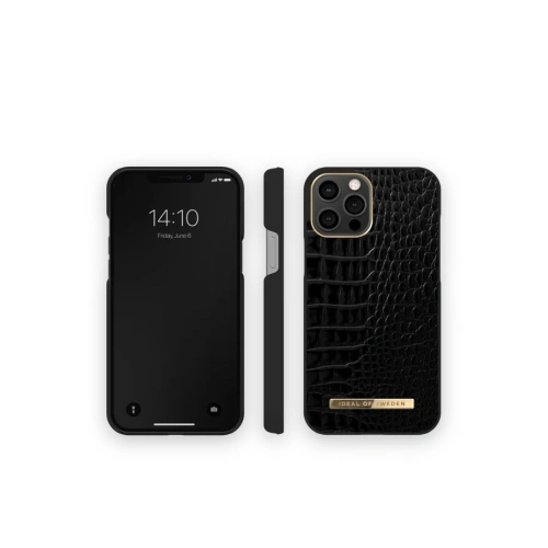 Kup iDeal of Sweden Apple Tasche Atelier iPhone 12 Pro Max (Neo Noir Kroko) - IDS395NEONOICRO - {ean13} - Sklep Home Screen