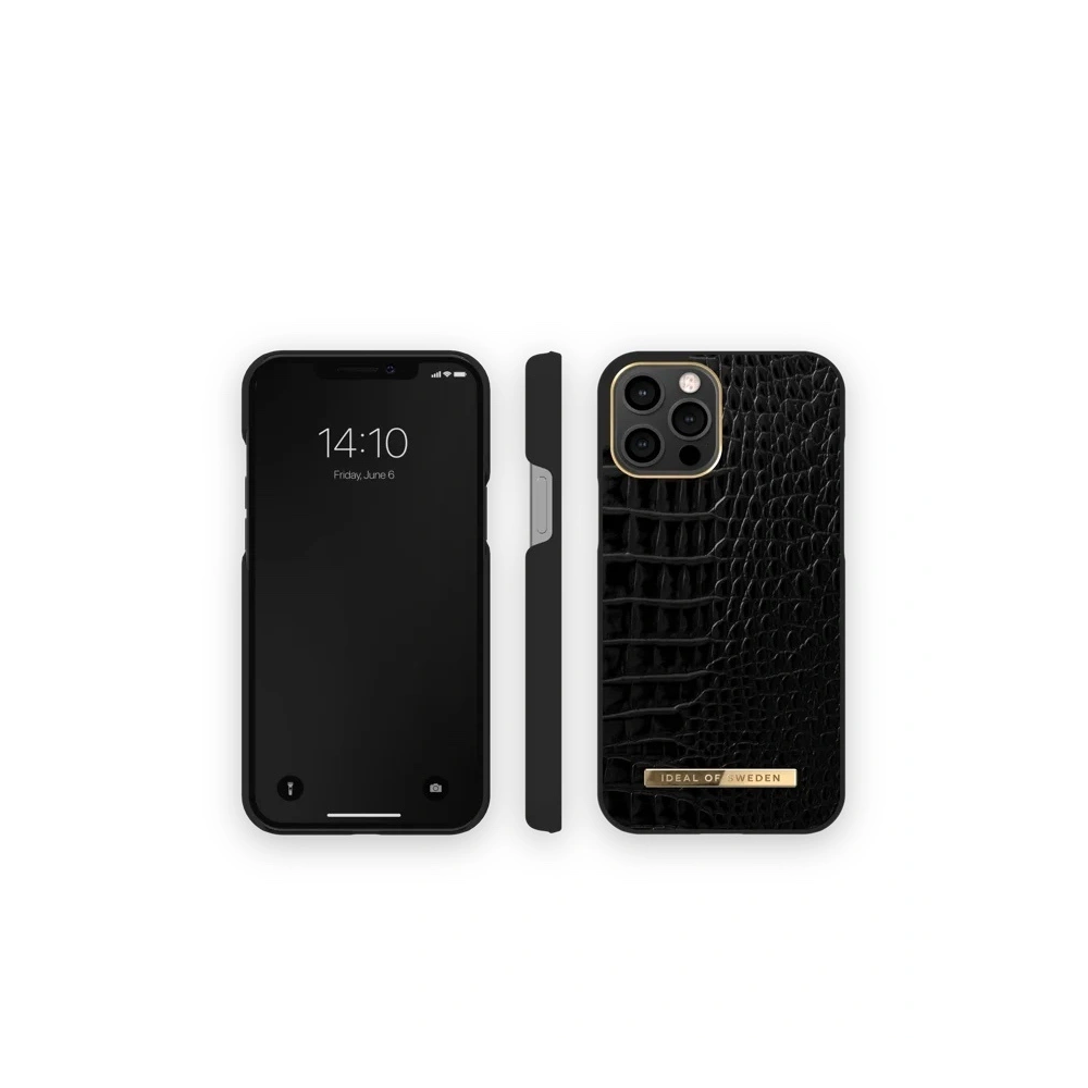 Etui iDeal of Sweden Atelier Apple iPhone 12/12 Pro (Neo Noir Croco)