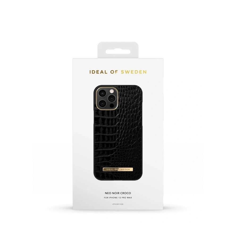 Etui iDeal of Sweden Atelier Apple iPhone 12/12 Pro (Neo Noir Croco)