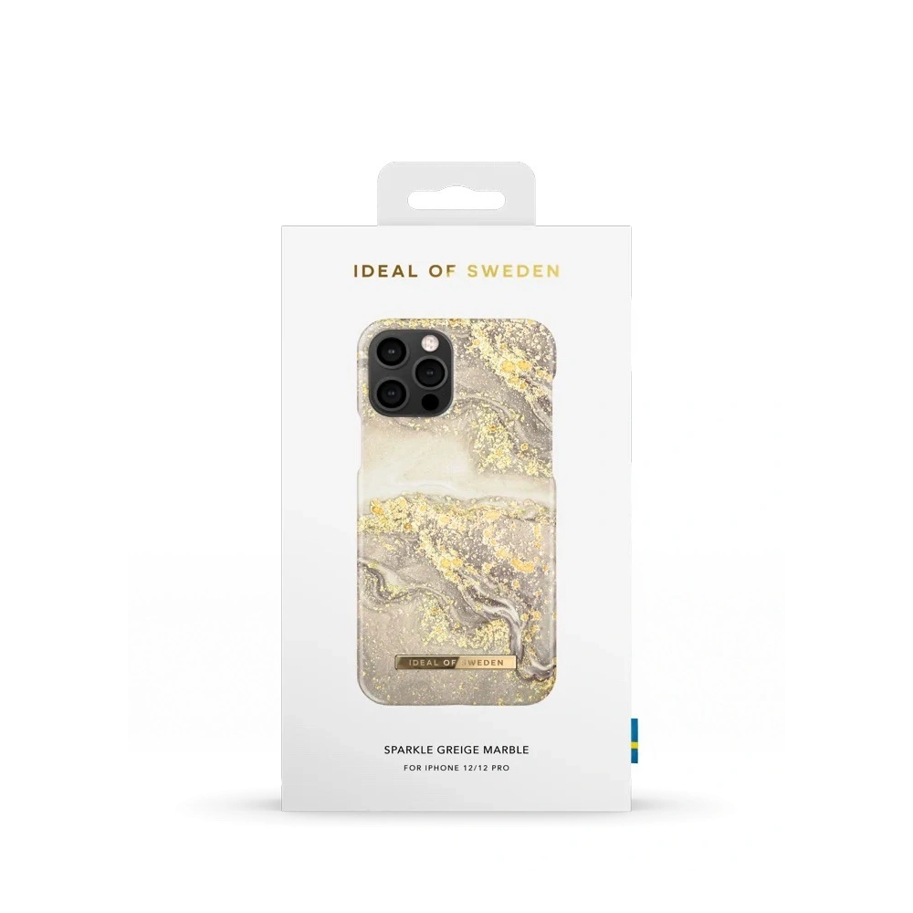 Etui iDeal of Sweden Fashion Apple iPhone 12/12 Pro (Sparkle Greige Marble)